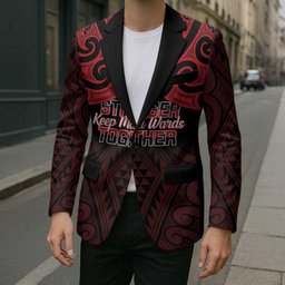 Personalised Keep Maori Wards New Zealand Blazer Stronger Together Aotearoa Taniko