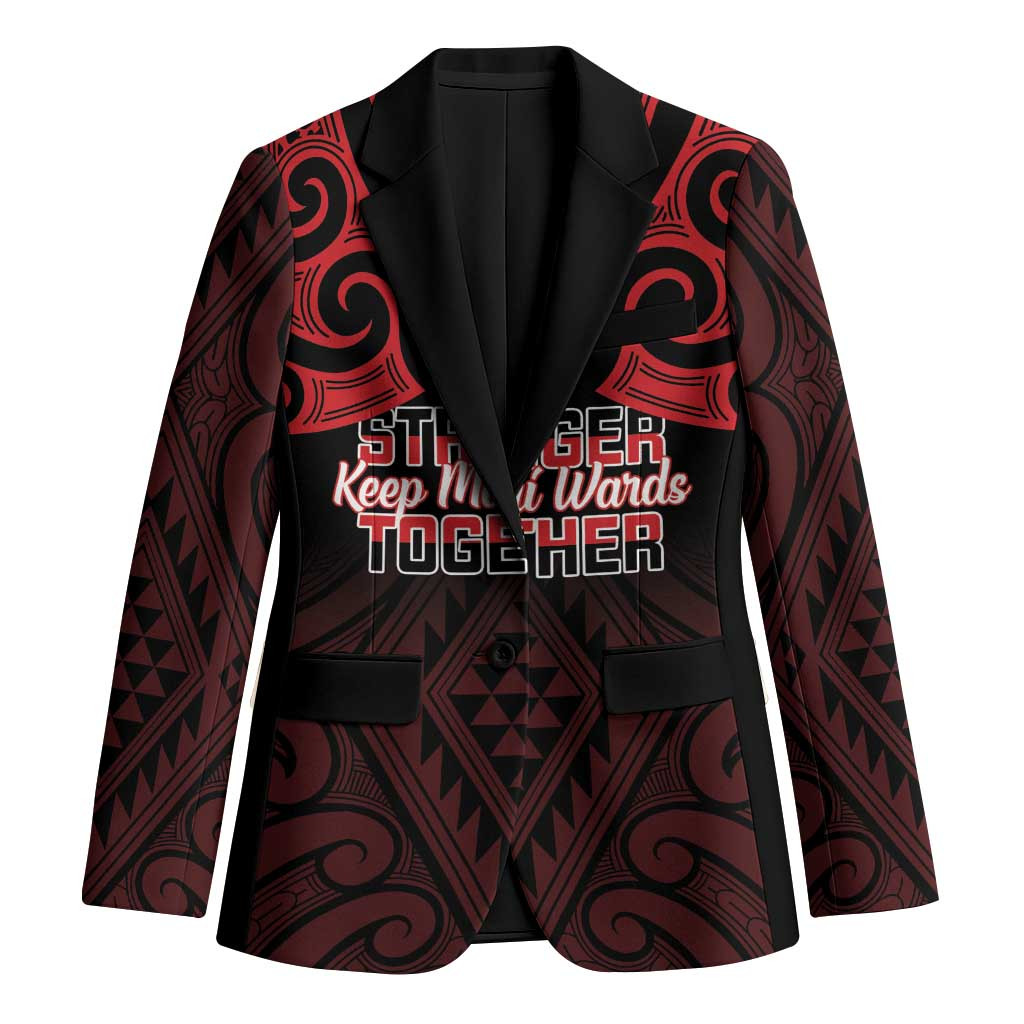 Personalised Keep Maori Wards New Zealand Blazer Stronger Together Aotearoa Taniko