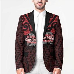 Personalised Keep Maori Wards New Zealand Blazer Stronger Together Aotearoa Taniko
