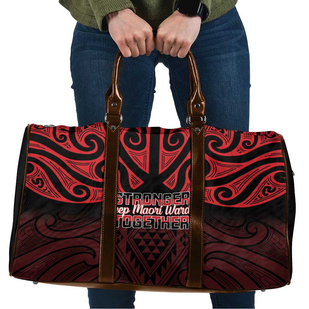 Keep Maori Wards New Zealand Travel Bag Stronger Together Aotearoa Taniko