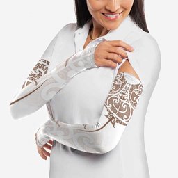 New Zealand Manta Ray Tattoo Arm Sleeves Aotearoa Maori Haehae Beige