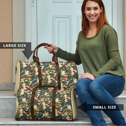 New Zealand Christmas Travel Bag Romantic Tui Birds on Pohutukawa - Ivory