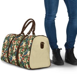 New Zealand Christmas Travel Bag Romantic Tui Birds on Pohutukawa - Ivory