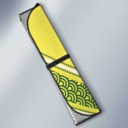 Custom Cricket Aussie Pride Auto Sun Shade Aboriginal Dot Art Cricket