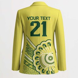 Custom Cricket Aussie Pride Blazer Aboriginal Dot Art Cricket