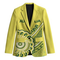 Custom Cricket Aussie Pride Blazer Aboriginal Dot Art Cricket
