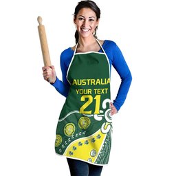 Custom Cricket Aussie Pride Apron Indigenous Inspired