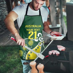Custom Cricket Aussie Pride Apron Indigenous Inspired