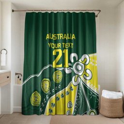 Custom Cricket Aussie Pride Bathroom Set Indigenous Inspired