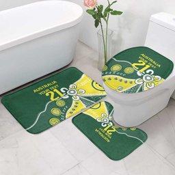 Custom Cricket Aussie Pride Bathroom Set Indigenous Inspired