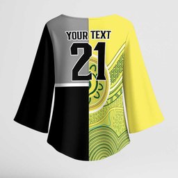 Custom Cricket AUNZ Spirit Kimono Sleeve Blouse Aussie New Zealand Retro Edition