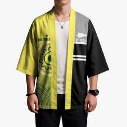 Custom Cricket AUNZ Spirit Kimono Aussie New Zealand Retro Edition
