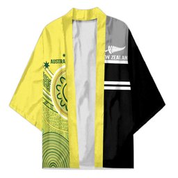 Custom Cricket AUNZ Spirit Kimono Aussie New Zealand Retro Edition