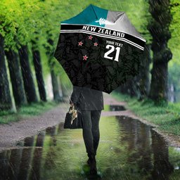 Custom NZ Cricket Pride Umbrella Silver Fern Fan Supporter Apparel