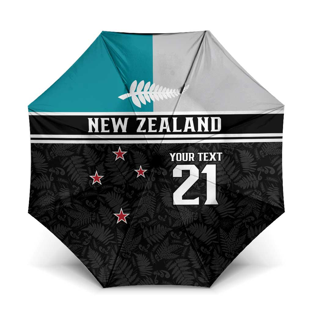 Custom NZ Cricket Pride Umbrella Silver Fern Fan Supporter Apparel