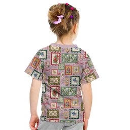 Aussie Birds Christmas La La Land Kid T Shirt Pink Vintage Stamp Edition