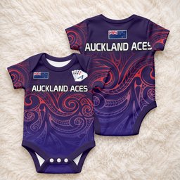 New Zealand Auckland Cricket Baby Onesie Maori Traditional Ethnic Style