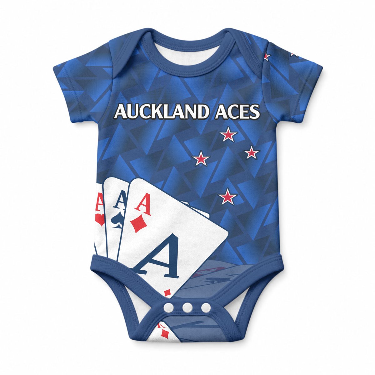 New Zealand Cricket Baby Onesie Auckland Aces Sporty Style