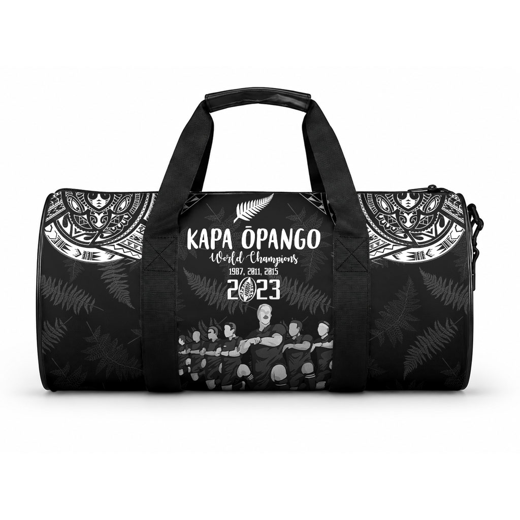 NZ Rugby Duffle Bag Kapa Opango Maori Haka With Years of The All Black Champions