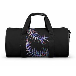 New Zealand Duffle Bag Aotearoa Silver Fern Mixed Papua Shell Purple Vibe