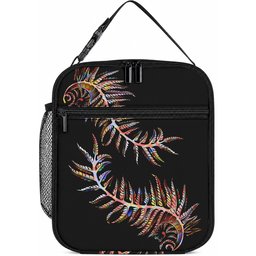 New Zealand Lunch Bag Aotearoa Silver Fern Mixed Papua Shell Red Vibe