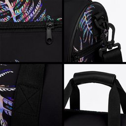 New Zealand Duffle Bag Aotearoa Silver Fern Mixed Papua Shell Purple Vibe