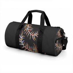 New Zealand Duffle Bag Aotearoa Silver Fern Mixed Papua Shell Red Vibe