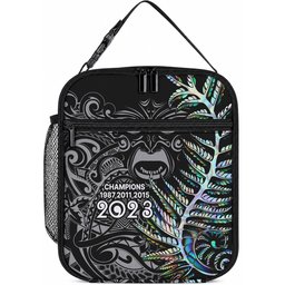 New Zealand Maori Rugby Lunch Bag NZ Black Fern Champions History With Papua Shell