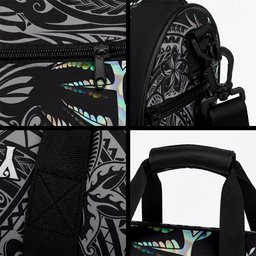 Custom New Zealand Maori Rugby Duffle Bag NZ Black Fern Champions History With Papua Shell