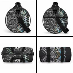 Custom New Zealand Maori Rugby Duffle Bag NZ Black Fern Champions History With Papua Shell