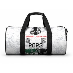 New Zealand South Africa Rugby Duffle Bag History Commemorative World Cup Winners Unique