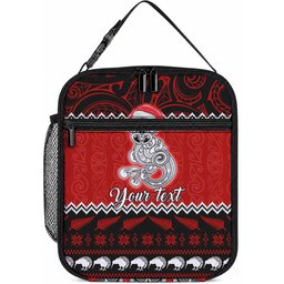 Personalised New Zealand Christmas Lunch Bag Maori Tiki Meri Kirihimete