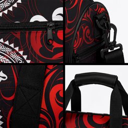 New Zealand Waitangi Day Personalised Duffle Bag Aotearoa Te Ra O Waitangi With Maori Tattoo