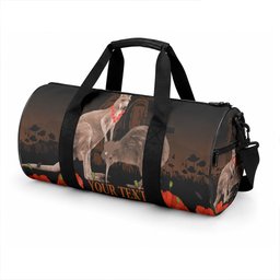 Kangaroo and Kiwi Bird ANZAC Day Custom Duffle Bag Soldier Style