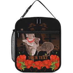 Koala and Kiwi Bird ANZAC Day Custom Lunch Bag Soldier Style
