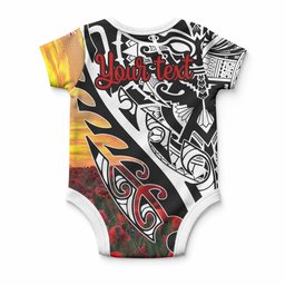Personalised New Zealand Waitangi and ANZAC day Baby Onesie
