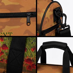 Tokelau ANZAC Day Personalised Duffle Bag with Poppy Field