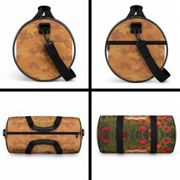 Tokelau ANZAC Day Personalised Duffle Bag with Poppy Field