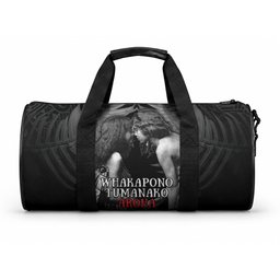 New Zealand Mother's Day Duffle Bag Maori Hongi Aroha Ahau Ki A Koe Mama