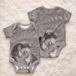 New Zealand Mother's Day Baby Onesie Maori Mo Toku Mama Silver Fern