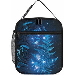 New Zealand Matariki Lunch Bag Blue Milky Way Stars Night Sky