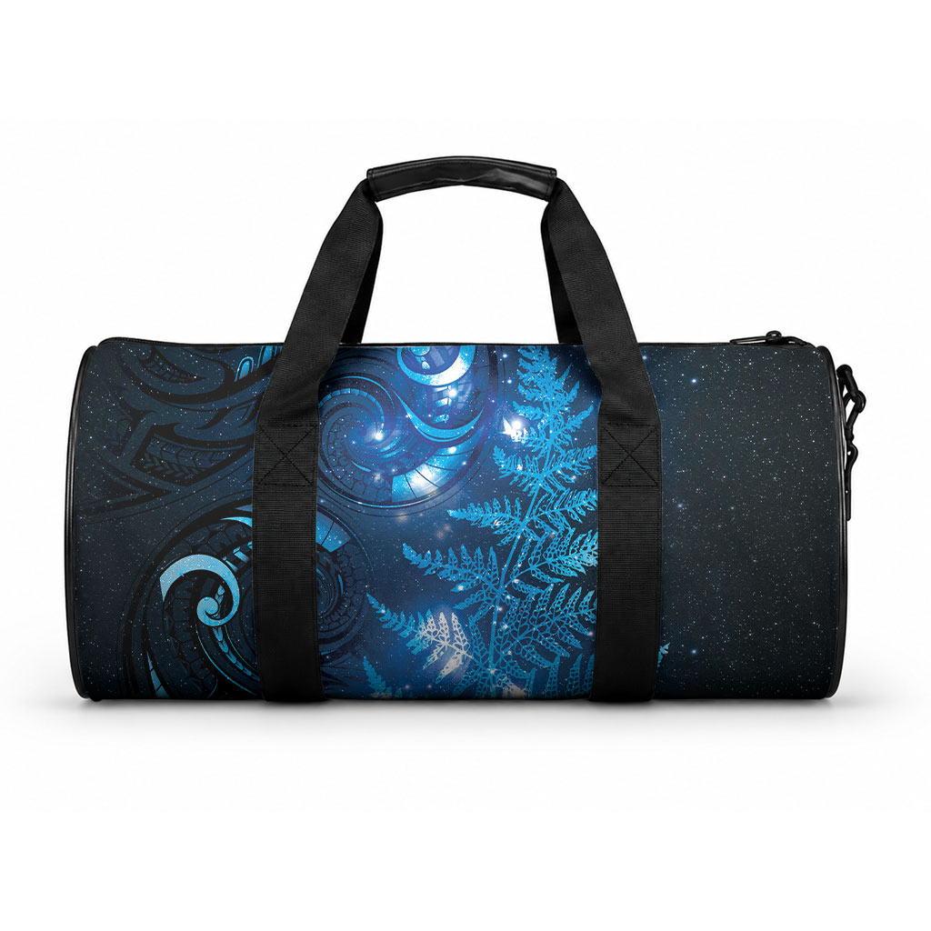 New Zealand Matariki Duffle Bag Blue Milky Way Stars Night Sky