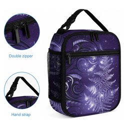 New Zealand Matariki Lunch Bag Purple Milky Way Stars Night Sky