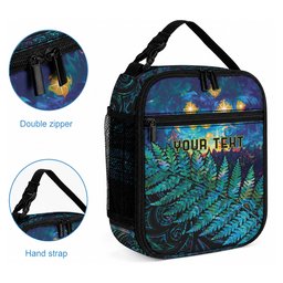 Matariki Te Tau Hou Maori Personalised Lunch Bag New Zealand Silver Fern Night Starry Sky