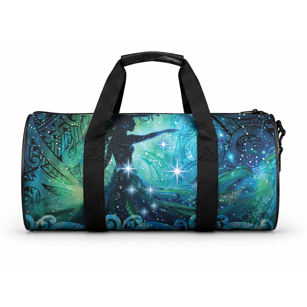 New Zealand Matariki Hiwa-i-te-rangi Duffle Bag Titiro ki nga Whetu Wishing Star