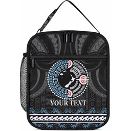 Custom Fiji and New Zealand Lunch Bag Maori Fern Mix Tapa Tribal Unique