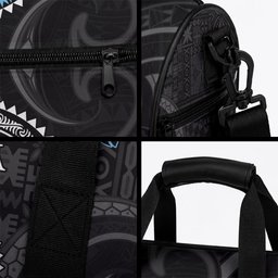 Custom Fiji and New Zealand Duffle Bag Maori Fern Mix Tapa Tribal Unique