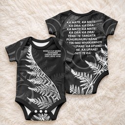 New Zealand Black Fern 7s Baby Onesie History World Cup Sevens