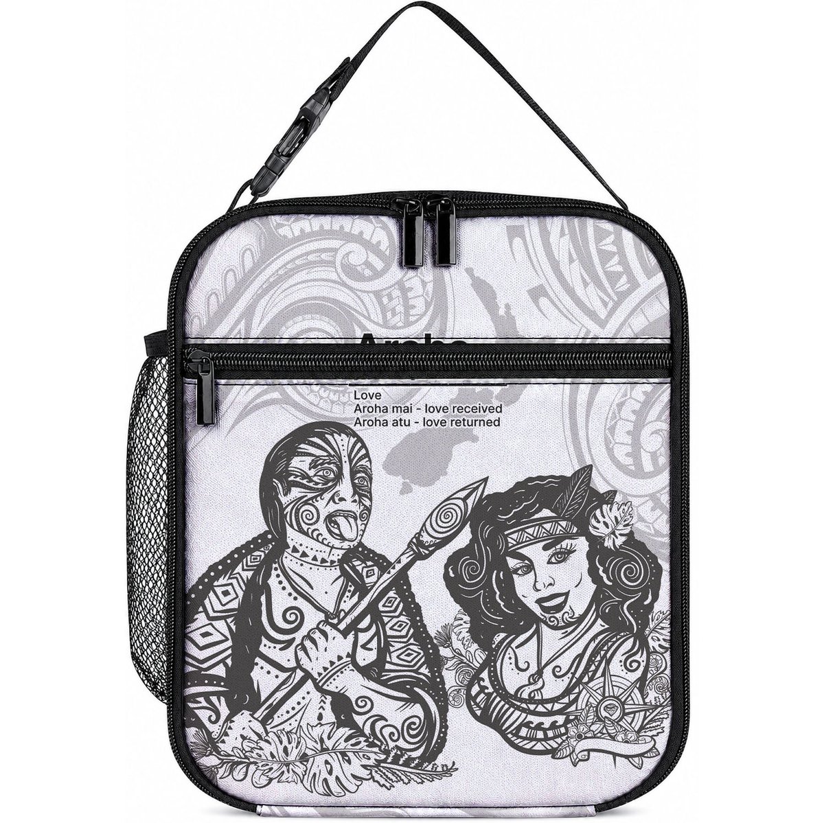Aroha Maori Language Lunch Bag Te Reo Maori Inspired Art