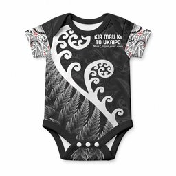 Kia Mau Ki To Ukaipo Baby Onesie Te Reo Maori Koru Fern Art